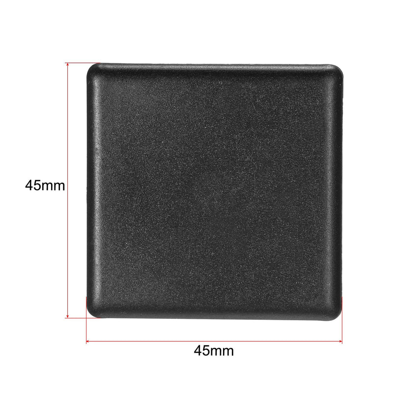 uxcell Standard Plastic Square Aluminum Extrusion End Cap Black 45x45mm 40pcs