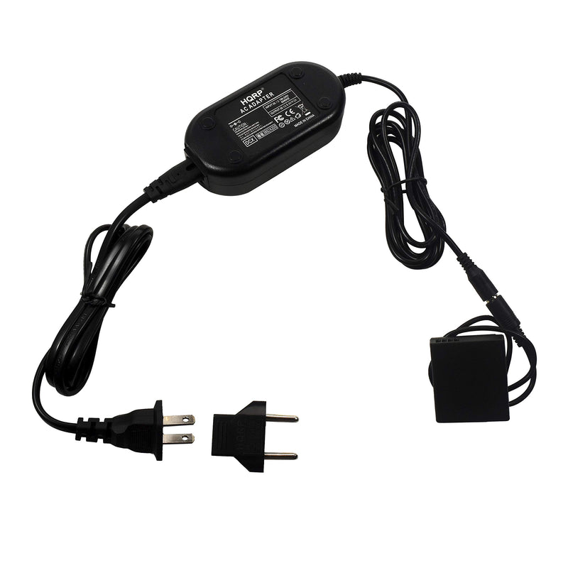 HQRP Kit AC Power Adapter and DC Coupler Compatible with Panasonic Lumix DMC-GX9, GF6, GF5, GF3, S6, GX7 Mark ii, ZS60, GX85CGK, GX80, GX85, ZS110, TZ100 Camera, Replace BLE9 BLG10 Battery