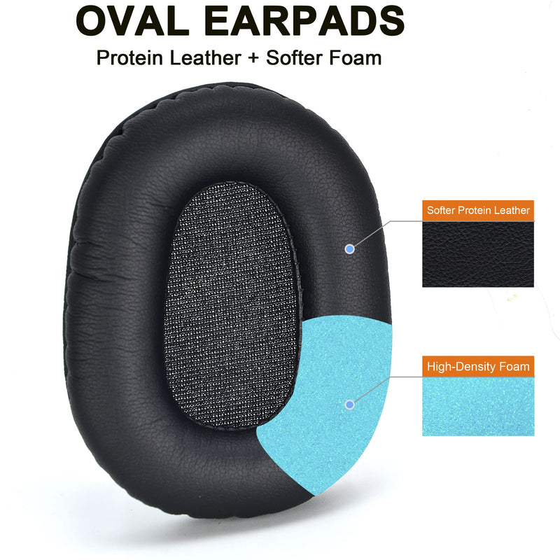 [AUSTRALIA] - B450 XT Ear Pads - defean Replacement Ear Cushion Cover Mic Foam Compatible with VXI BlueParrott B450-XT B450XT B450 XT Headset，Softer Leather,High-Density Noise Cancelling Foam, Added Thickness 
