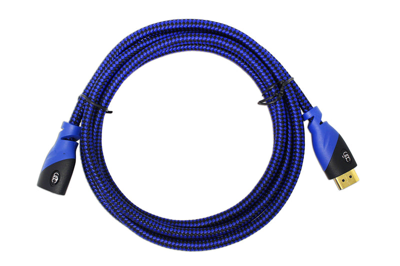 Ultra Clarity Cables HDMI Extension Cable 10 ft - Male to Female - 4k HDMI Extender - Supports High Speed 3D video, ARC, UHD - 10 feet