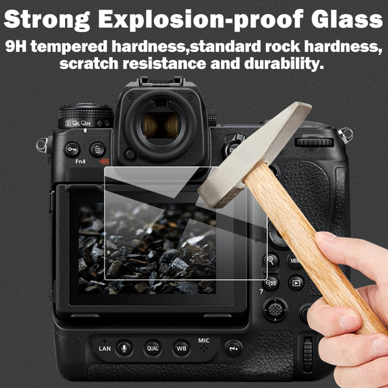 Screen Protector for Nikon Z9 Z 9 Camera,debous Anti-scratch Bubble Free 9H Hard Tempered Glass Hard Protective Film Cover [3 Pack]