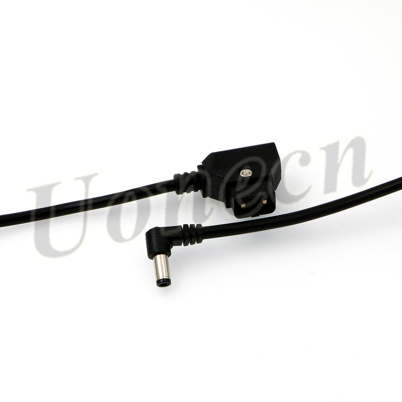 Uonecn ARRI RED Cable D-tap to Right Angle DC 5.5 * 2.5mm Coiled Power Cable for DSLR Rig Power V-Mount Anton Battery