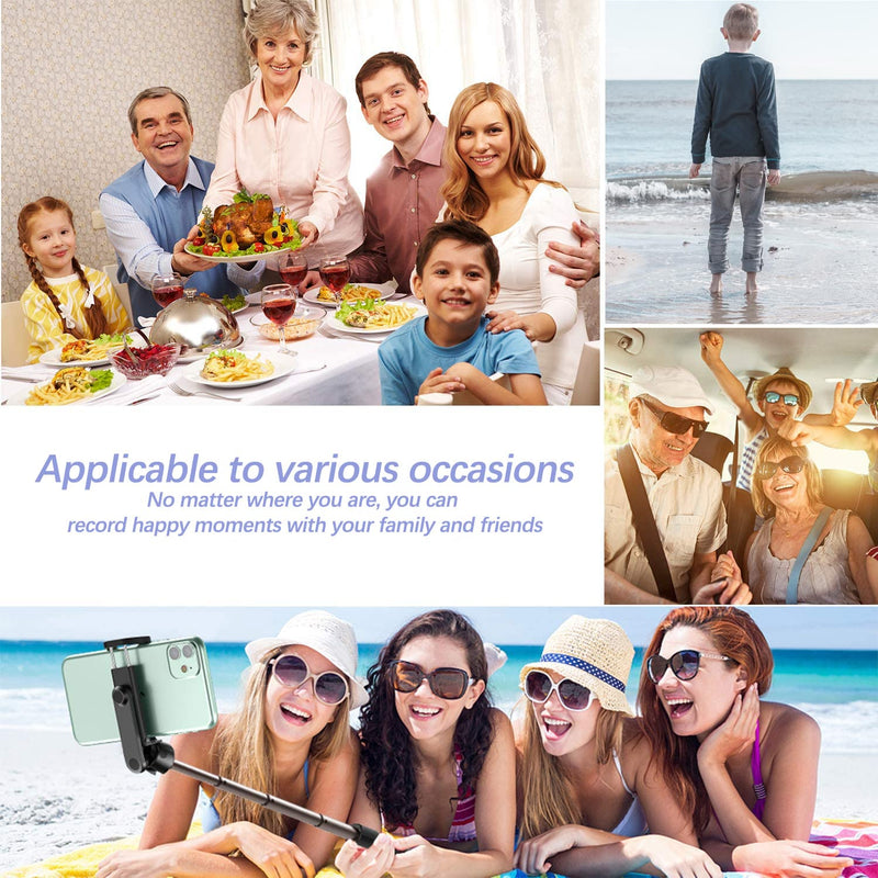 Remote Shutter for iPhone Camera, Bluetooth Remote for Android, Hands Free Works with Take a Christmas Family Portrait, Create Amazing Photos and Selfies, Wrist Strap Included（3 Pack）