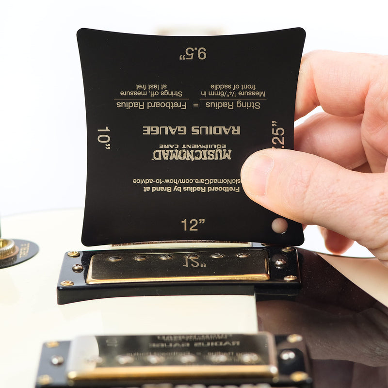 MusicNomad Precision Fretboard and String Radius Gauge Tool-2 pc. Set (MN603)