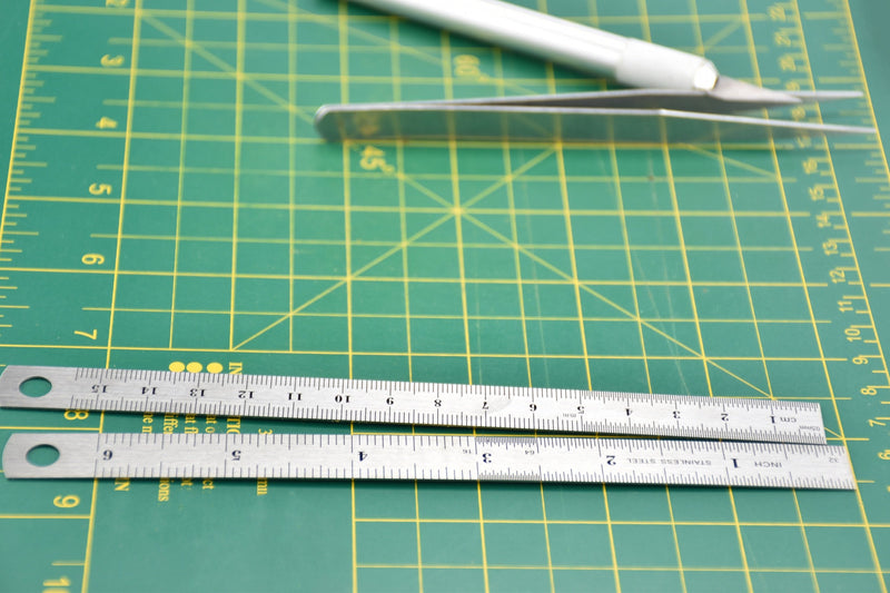 SE 6” Double-Sided Rulers in Both SAE/Metric (2-Pack) - 9266SRP