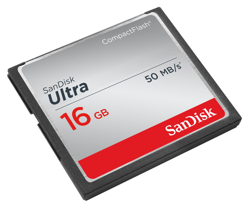 SanDisk Ultra 16GB Compact Flash Memory Card Speed Up To 50MB/s, Frustration-Free Packaging- SDCFHS-016G-AFFP (Label May Change)