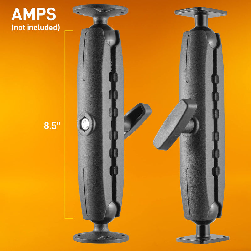 iBOLT Mounts- 8.5 inch Metal Dual Ball Socket Arm for 38 mm / 1.5 inch Ball Joint Adapters and Bases 8.5" Metal