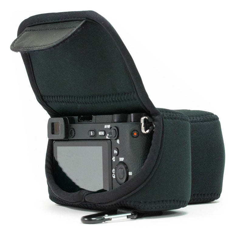 MegaGear MG1499 Sony Alpha A6400, A6500 (18-135mm) Ultra Light Neoprene Camera Case - Black