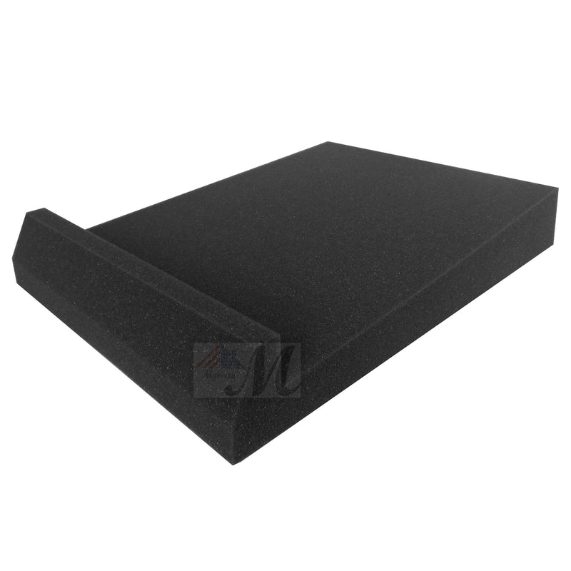[AUSTRALIA] - Mybecca Studio Monitor Isolation Pads, Suitable for 8" inch Speakers, 2 Pads Acoustic Foam for Significant Sound Improvement, Prevent Vibrations and Fits most Stands (2" x 8" x 12") - Color:Charcoal 2 PACK 