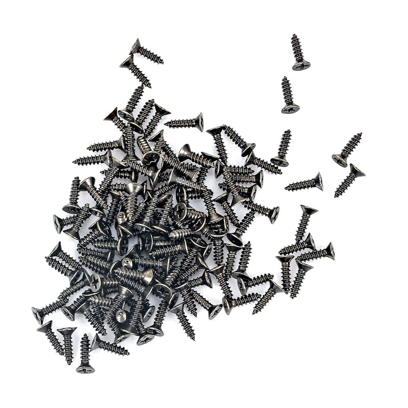 [AUSTRALIA] - PGMJ 40 Pieces Jewelry Box Hardware Bronze Tone Antique Right Latch Hook Hasp Horn Lock Wood Jewelry Box Latch Hook Clasp and 160 Replacement Screws (Right Latch Buckle) 
