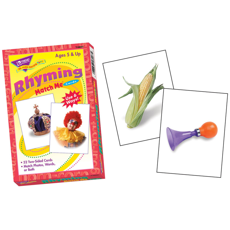 Trend Rhyming Words Match Me Flash Cards