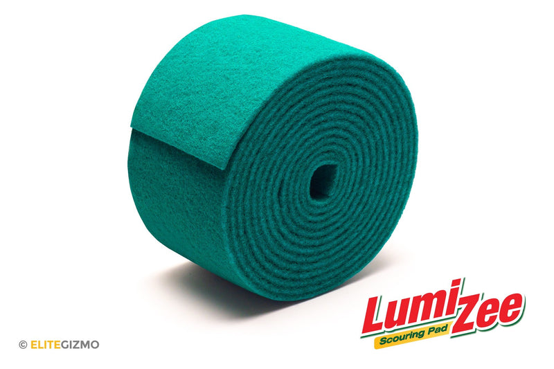 [AUSTRALIA] - Green Scrubbing Pad Roll 19ft Economy Size Medium Duty Abrasive Scrub Sponge scouring Pads 19ft x 6in x 0.3in (6m x 15cm x 8mm) Scrubby Tough Stains Cleaning Pans Dishes Stoves Bathroom Sinks Grills 