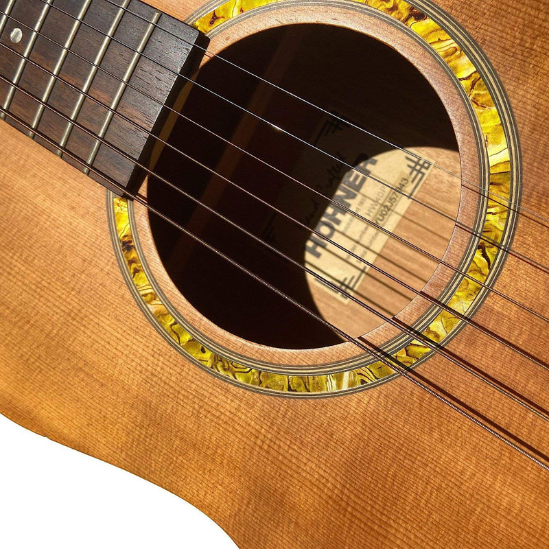 Inlaystickers Acoustic Guitars - Soundhole Rosette/Purfling - Stripe - Ocher RS-244ST-OC