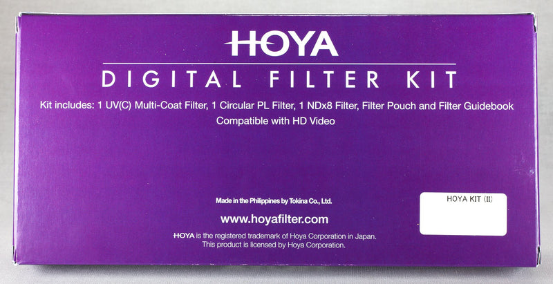 [AUSTRALIA] - Hoya 72mm (HMC UV/Circular Polarizer / ND8) 3 Digital Filter Set with Pouch 