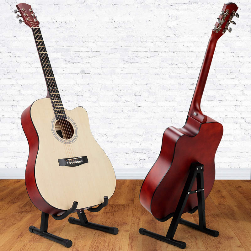 Guitar Stand Folding Guitar Stand with Padded Foam Fit Acoustic Guitar, Bass Guitar, Electric Guitar, Banjo, Ukulele, Mandolin, Violin and More