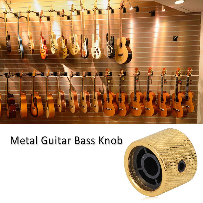 Volume Control Guitar Knob, Tone Dome, Anti-slip Gold 4PCS Tone Metal for Bass Electric Guitar