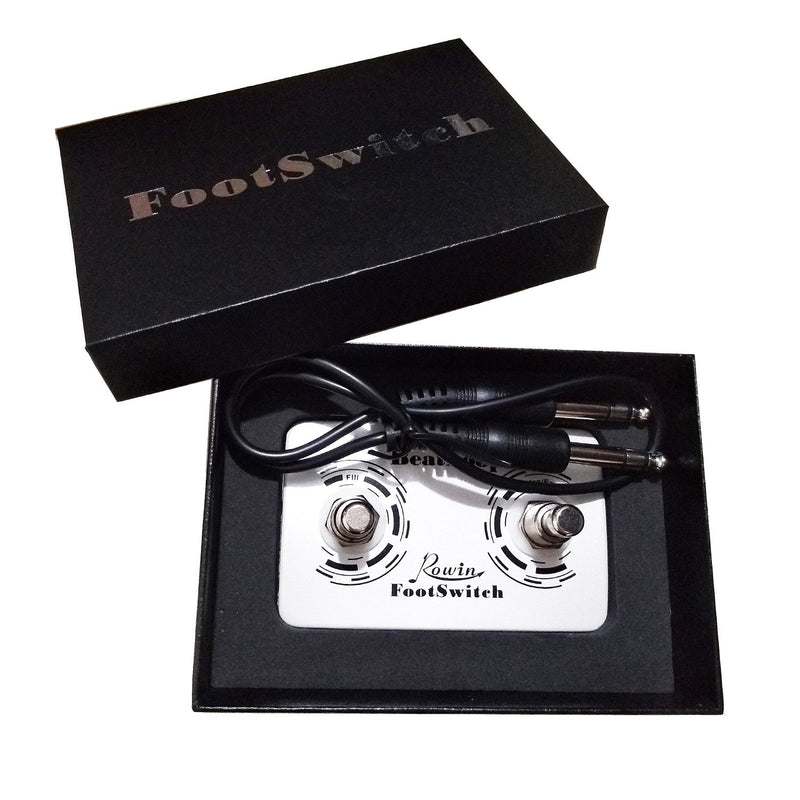 [AUSTRALIA] - Dual Momentary External Footswitch for Drum Machine & Guitar Effects Pedal Foot Switch with 6.35mm Stereo Cable 