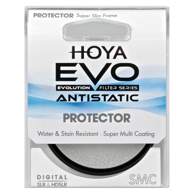 [AUSTRALIA] - Hoya Evo Antistatic Protector Filter - 58mm - Dust / Stain / Water Repellent, Low-Profile Filter Frame 