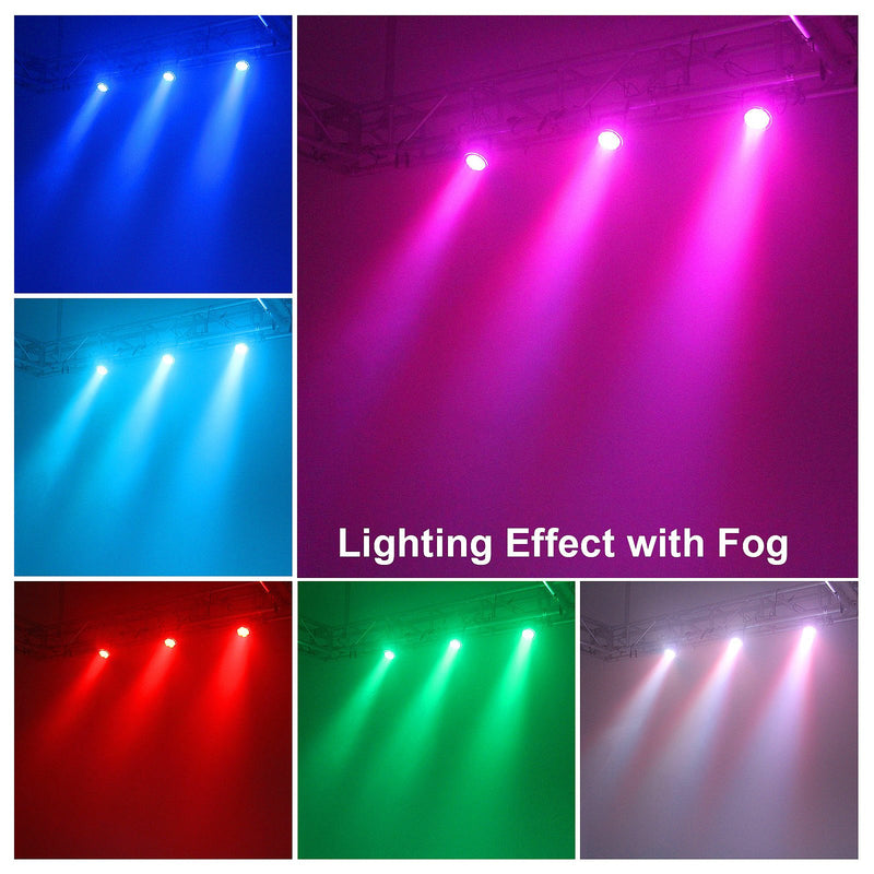 [AUSTRALIA] - GBGS 86 RGB LEDs Par Lighting Bright Mini Stage Par Light with DMX512 Control Sound Activation for Party Celebration KTV Bar Theatres Clubs and Discotheques 