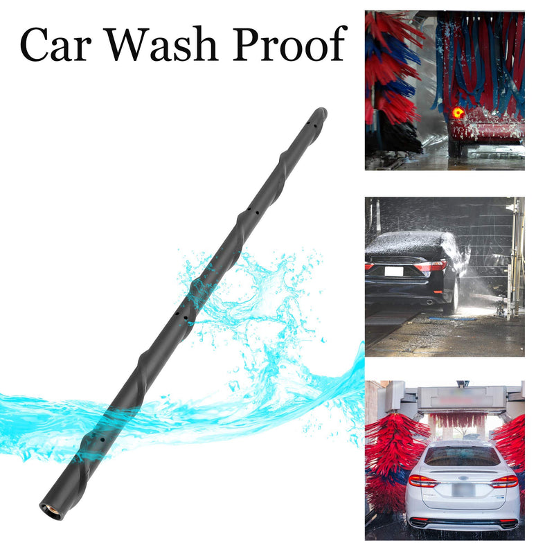 KSaAuto Antenna Fits for Ford F150 2009-2021, 13 Inch Spiral Rubber Car Wash Proof Antenna Replacement Mast, New Designed for Optimized Car Radio FM/AM Reception, Antenna Compatible with F150