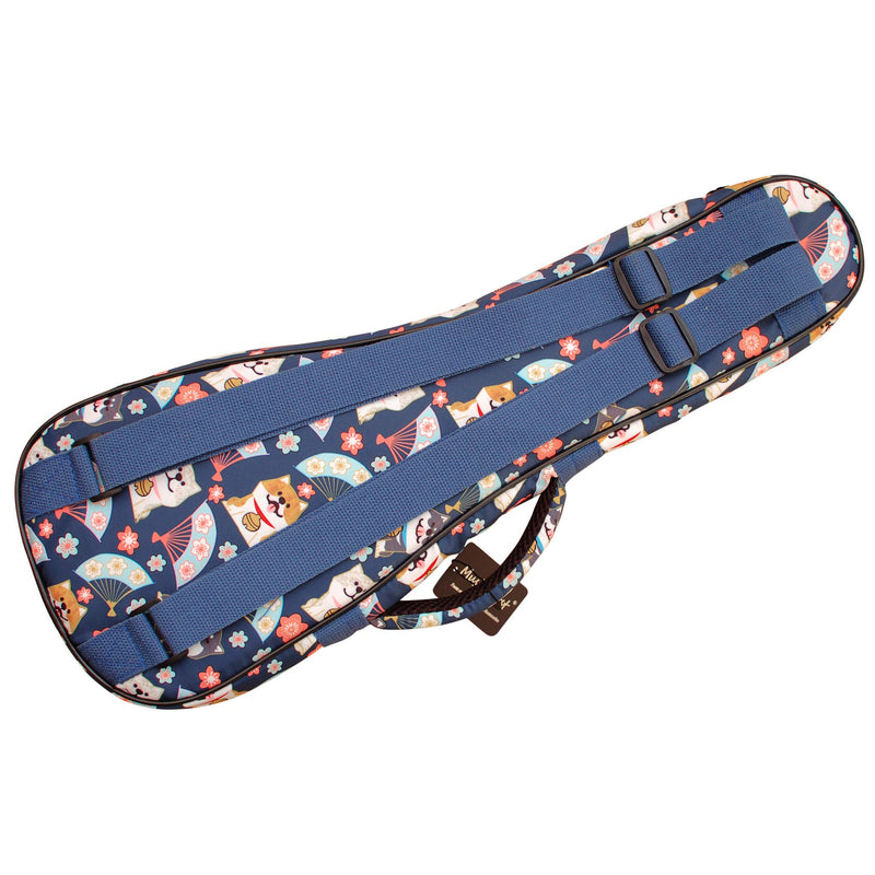 MUSIC FIRST Cute Cartoon"Shiba Inu and Sakura" Dog ukulele case ukulele bag ukulele cover, New Arrial, Original Design, Best Christmas Gift! (Fit for 21 inch Soprano Ukulele, Blue) Fit for 21 inch Soprano Ukulele