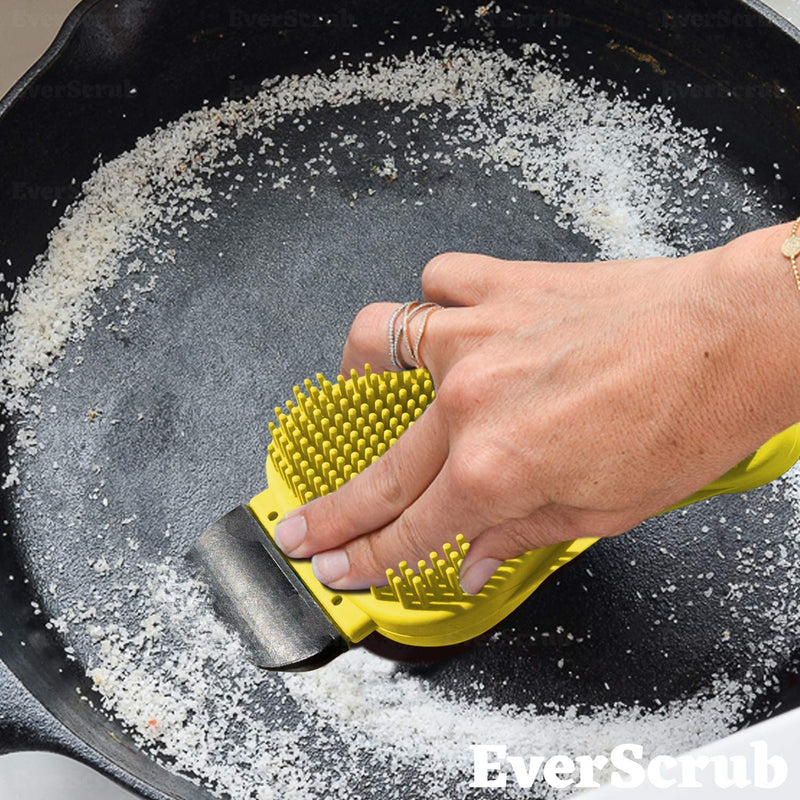 [AUSTRALIA] - EverScrub Silicone Sponge (2 Pack) Multi-Purpose Kitchen Sponge with Scrubber, Scrapper & Squeegee Functions for Easy & Scratch-Free Cleaning & Dishwashing 