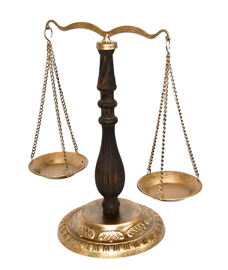 OwlGift Vintage Style Libra Jewelry Display, Scale Tray Cosmetic Organizer, Jewelry Storage, Unique Centerpiece Stand, Lawyer Scale of Justice, Farmhouse Candleholder