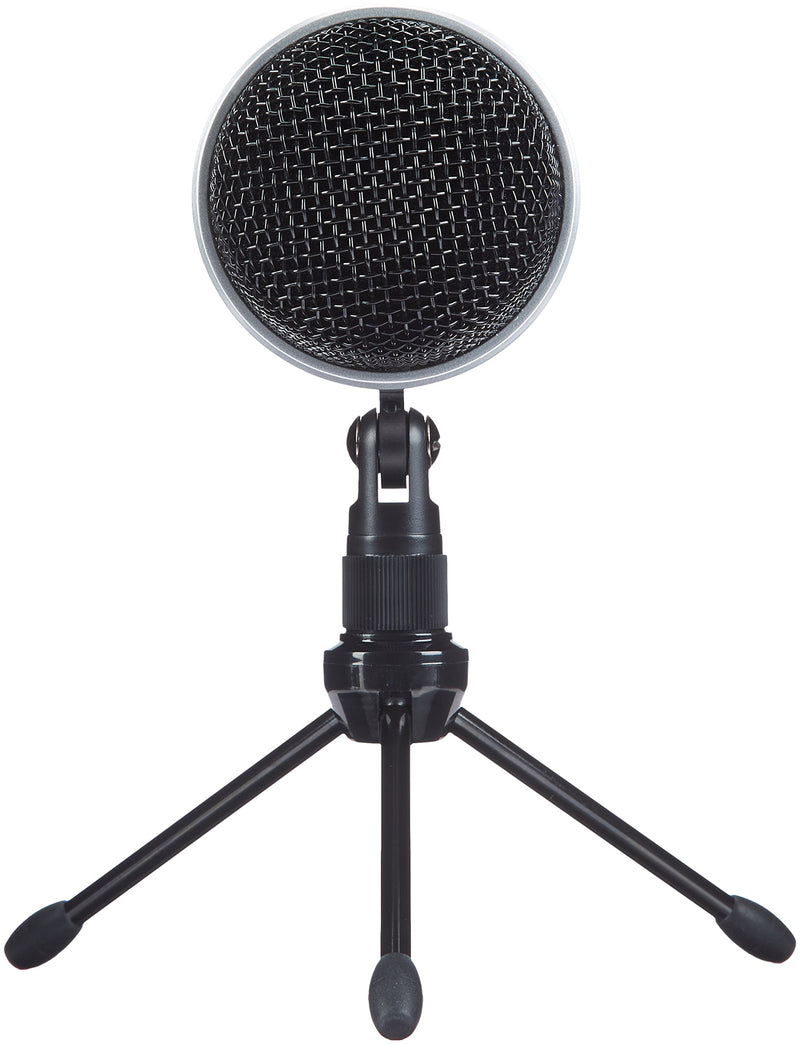 Amazon Basics Desktop Mini Condenser Microphone - Silver