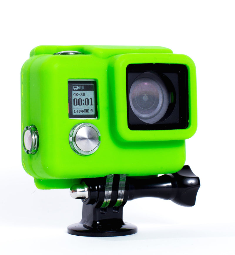 XSories Silicone Cover HD3+, Cover Fits All GoPro 3, GoPro 3+ Camera Housings, GoPro Accessories, GoPro 3 Accessories, GoPro 3+ Accessories (Green) Green