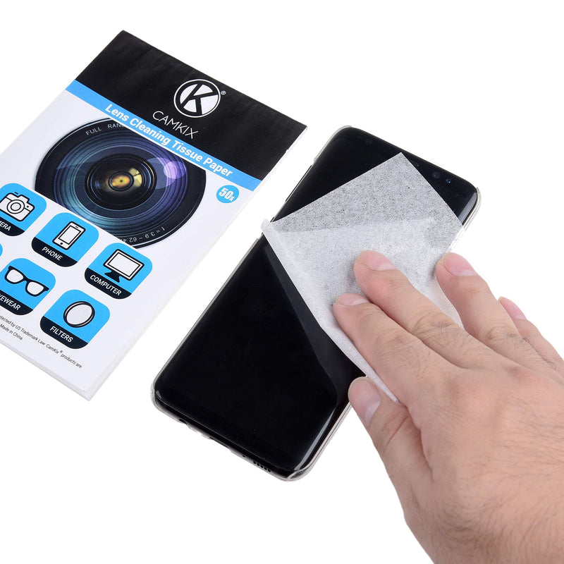 [AUSTRALIA] - Camkix Lens Cleaning Paper Tissue 11x booklets/550 Sheets + 2X Double Sided Cleaning Cloth - Lens Cleaning Paper for Use on Camera Lenses - Double-Sided Cleaning Cloth for Use on Electronic Screens 