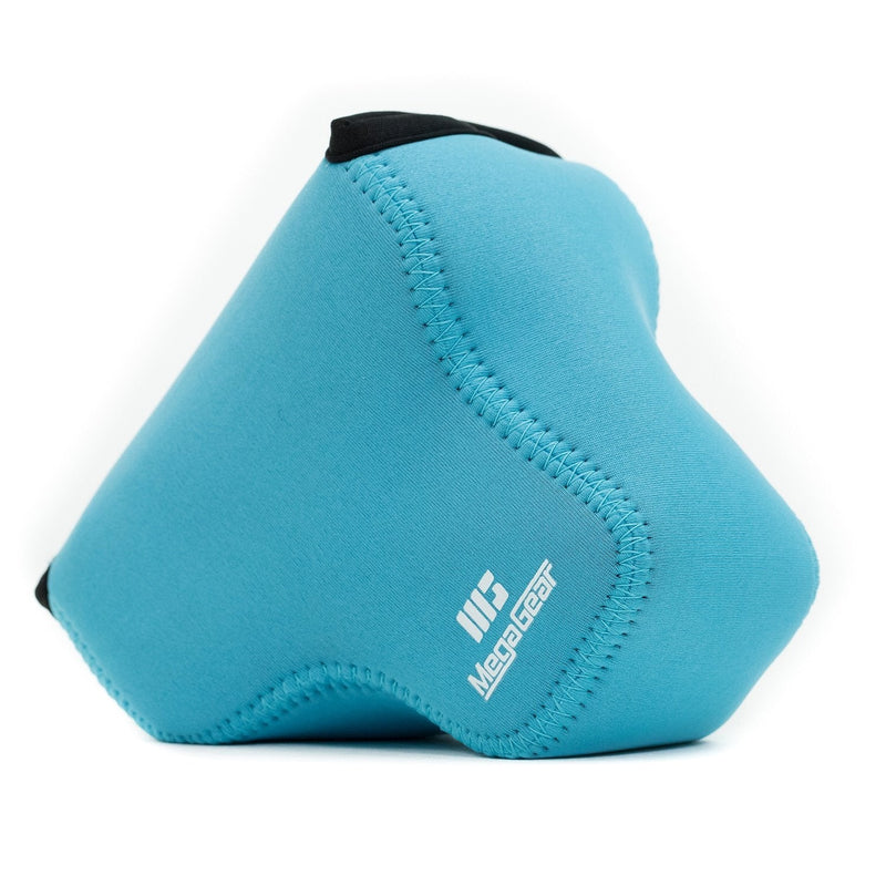 MegaGear Panasonic Lumix DC-FZ80, FZ82, DC-FZ70, FZ72 Ultra Light Neoprene Camera Case, with Carabiner - Blue - MG1167