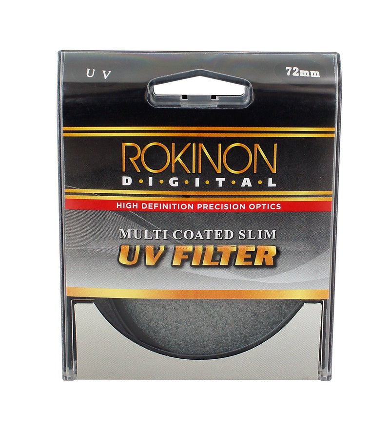 Rokinon MC-UV72 Multi-Coated Slim Pro 72 mm UV Filter,Black