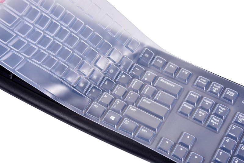 Keyboard Cover for Logitech MK120 K120 USB Wired Keyboard, Ultra Thin Logitech MK120 K120 Keyboard Accessories - Clear