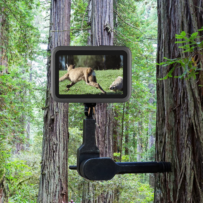 NUOBAKE Hunting Trail Camera Tree Mount Trail Hunting Camera Tree Mount with 1/4 Inch Screw Trail Camera Tree Holder Screw Mounting Bracket Camera Accessory Tree Stand (2 Pieces Kit)