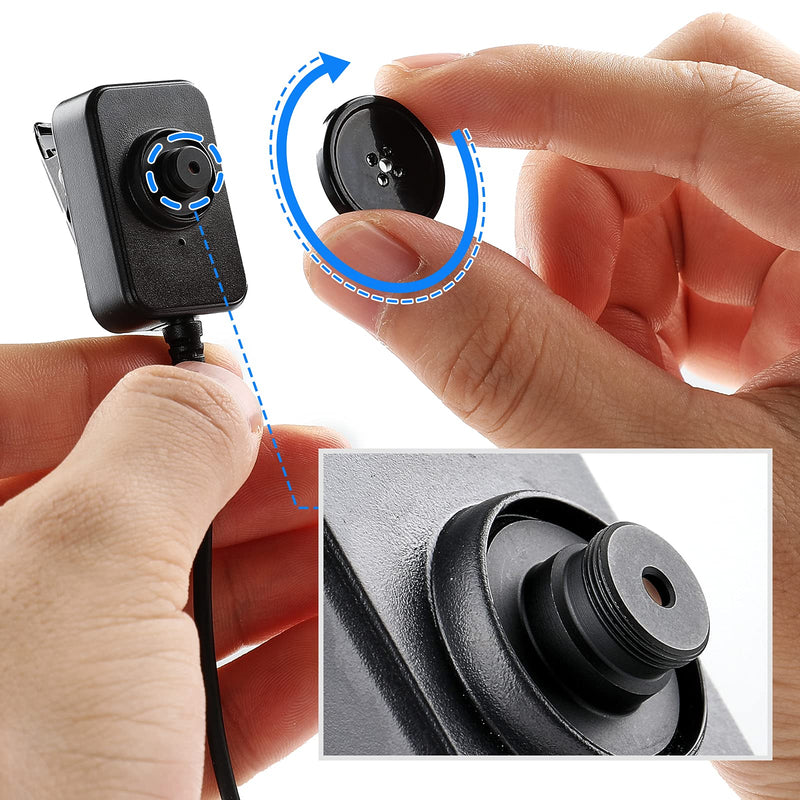 BOBLOV External Lens for KJ09 Body Camera, 720P Mini Police Body Mounted Camera with Button Lens, Only Applicable to KJ09 Body Camera