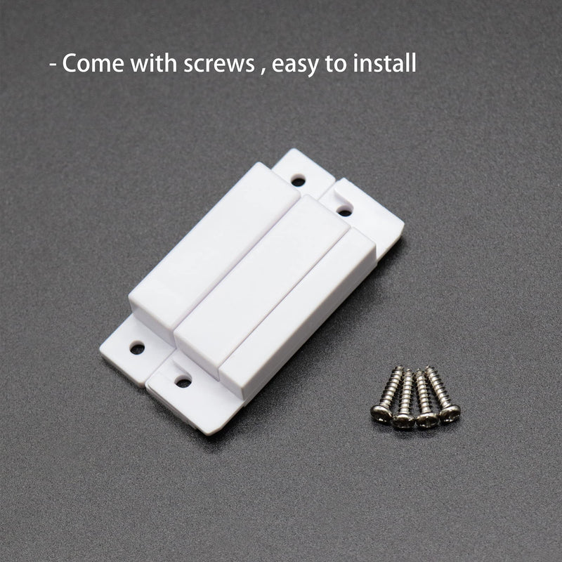 VictorsHome Magnetic Reed Switch NC Surface Mount Wired Door Window Contact Sensor with Cover for Home Security and Burglar Alarm Systems MC-31 5pcs 5