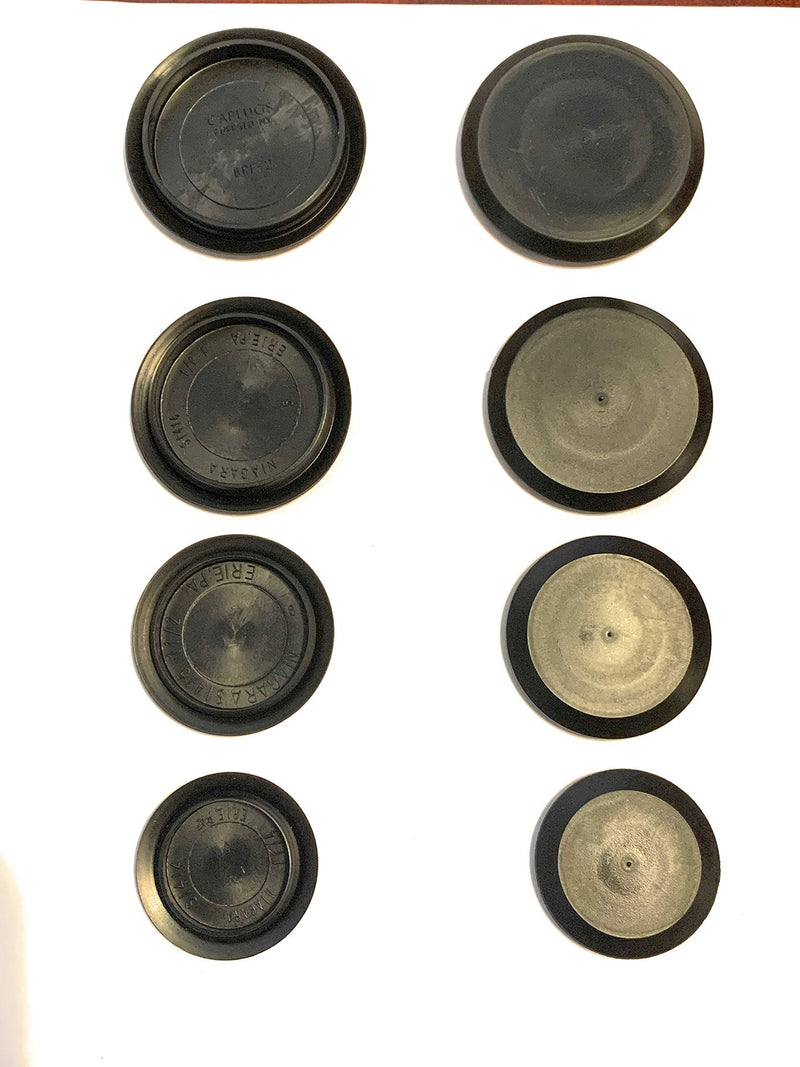 (Lot of 40) CAPLUGS | Flush Mount Black Hole Panel Plugs | Assorted"10 Each" (1-1/4", 1-1/2", 1-3/4", 2") for Auto Body and Sheet Metal Thickness Range 03 - .08 Inch by TOP SECRET PDR
