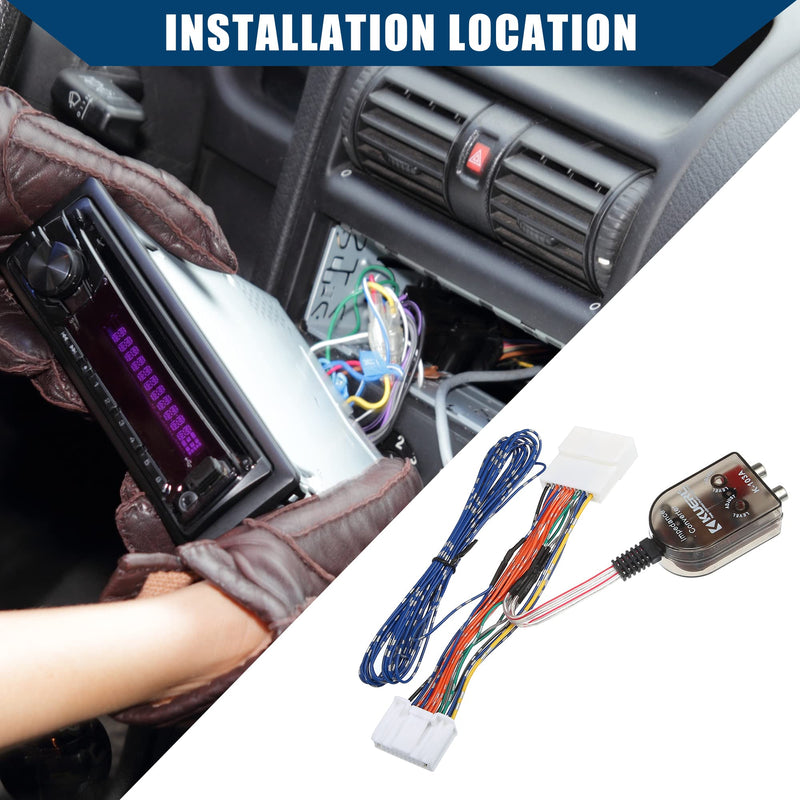 Hihaha Inner/Radio Add a Subwoofer Amplifier Harness for Nissan Altima 2007-2018 for Subaru Forester 2009-2015 / Radio Plug & Play Wiring Harness/Plastic / 1 Pcs/Colorful