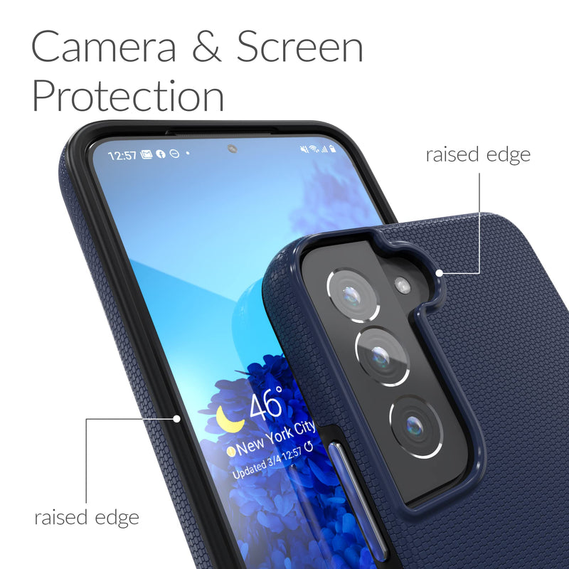[AUSTRALIA] - Crave Dual Guard for Samsung Galaxy S22 Case, Shockproof Protection Dual Layer Case for Samsung Galaxy S22 5G - Navy 