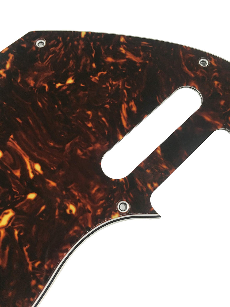 For US Tele F hole Hybrid Guitar Pickguard Telecaster Convertion (4 Ply Brown Tortoise)