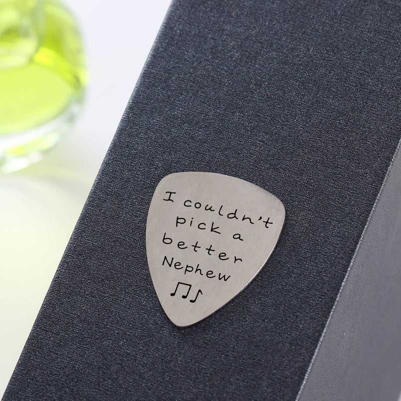 I Couldn’t Pick A Better Nephew Guitar Pick Jewelry Gift for Nephew Guitar Nephew Gifts