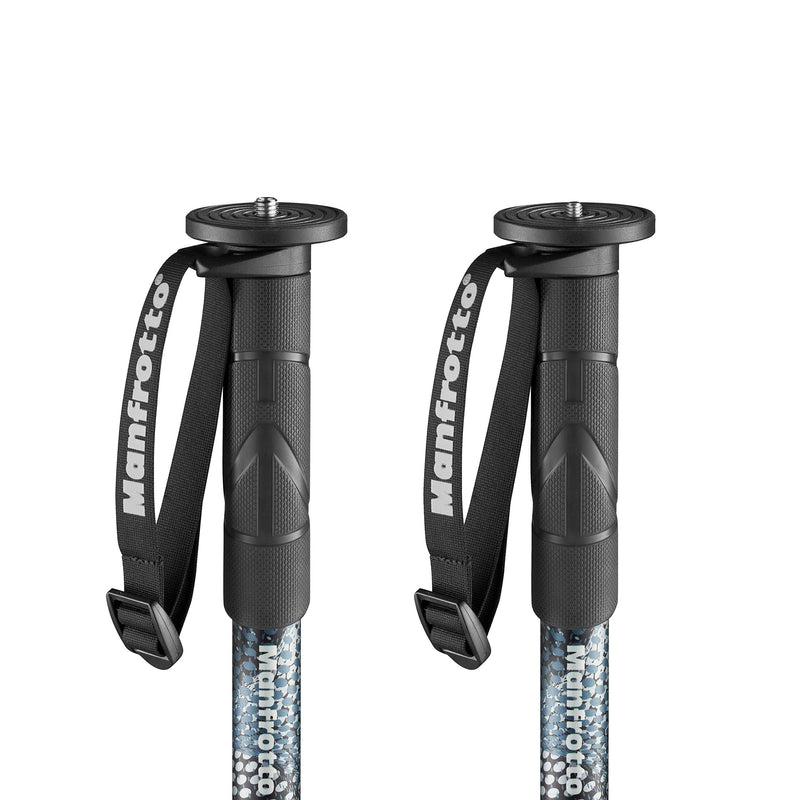 Manfrotto Element MII MMELMIIA5BK, Lightweight 5-Section Aluminium Travel Camera Monopod, with Wrist Strap, Rubber Grip, Twist Locks, Load up 15kg, for Compact Cameras, Mirrorless, DSLR