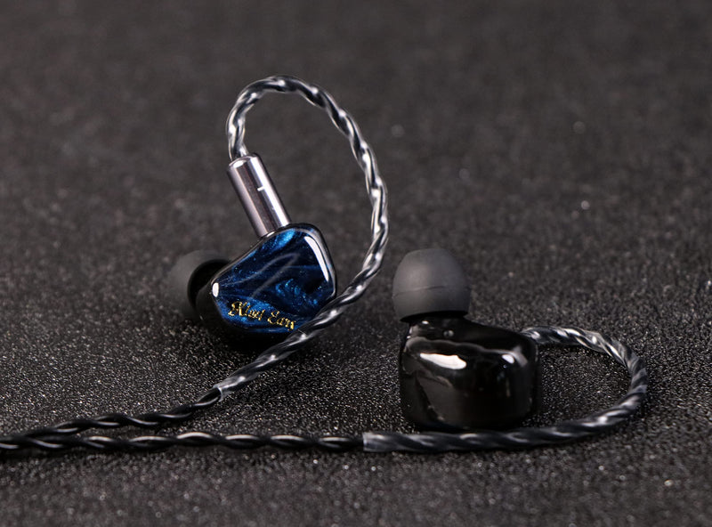 Linsoul Kiwi Ears Cadenza 10mm Beryllium Dynamic Driver IEM 3D Printed with Detachable Interchangeable Plug 0.78 2pin 3.5mm IEM Cable for Musician Audiophile (Verse, Cadenza) Blue