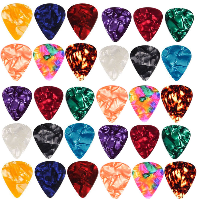 WOGOD Guitar Pick Guitar plectrums Stylish Colorful Celluloid (0.46mm-50)