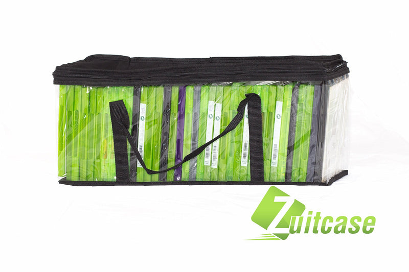 [AUSTRALIA] - Zuitcase- Handy Portable DVD Storage Bags - Best 2-Pack DVD Media Storage Bags Hold up to 80 DVDs (40 Each Bag) Pack of 2 