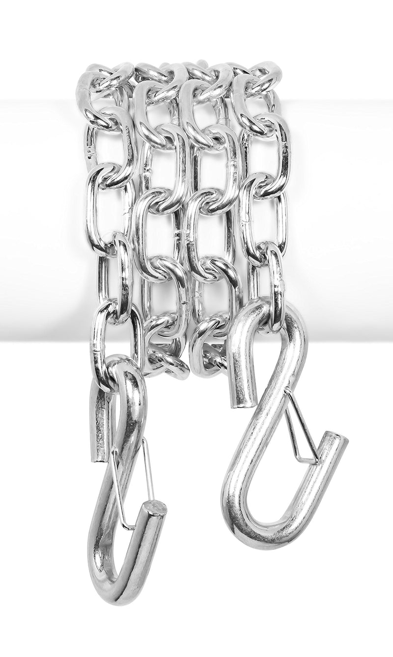 [AUSTRALIA] - Camco Heavy Duty Steel 48" Safety Chain with Spring Hooks - Secures Tow Vehicle to Trailer | Class I 2,000 lb Capacity | Great for RV, Trailer, and Boat Towing |Rust Resistant - (50022) 48" Length - 2,000 lb. Capacity 