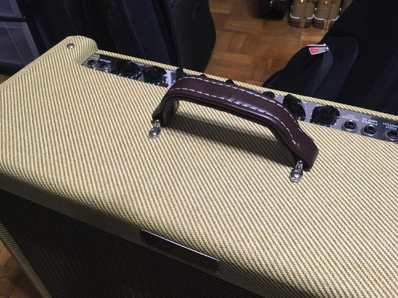 [AUSTRALIA] - KAISH Brown Vintage Style Guitar AMP Amplifier Vinyl PVC Leather Handle for Fender Ampeg AMPS 