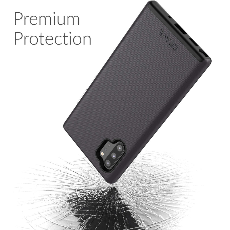 Crave Note 10+ Case, Crave Dual Guard Protection Series Case for Samsung Galaxy Note 10 Plus - Black