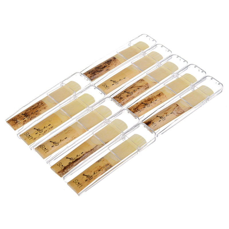 10 Bb Clarinet Reeds (Tanbi Music CLR101): 10 Medium Reeds Strength 2.5-3 and Clarinet Cork Grease