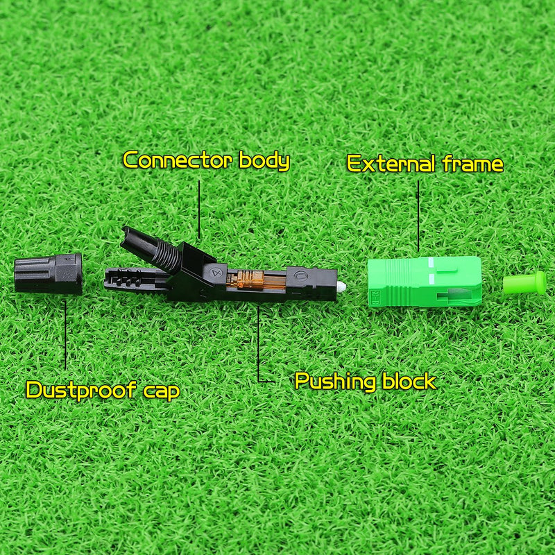 [AUSTRALIA] - SC APC Fiber Optic Fast Terminators Cold Connector for CATV 100pcs 